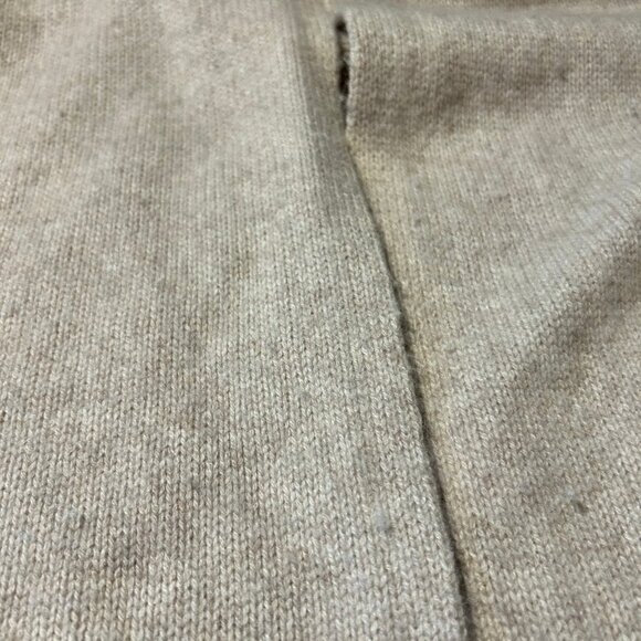 Women Cashmere Lord & Taylor Beige Pure Cashmere Chunky Cardigan Sweater XL - Picture 13 of 14
